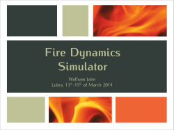 Introduction to Fire Dynamics Simulator, Wolfram Jahn