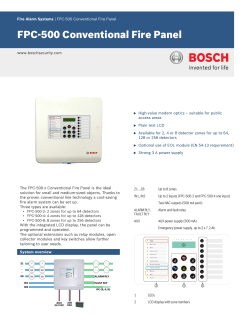 FPC-500 Conventional Fire Panel
