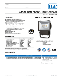 LARgE DUAL FLOOD - 120W/100W LED RoHS