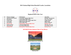 2014 BCA Reg FOY winners - The National High School Baseball