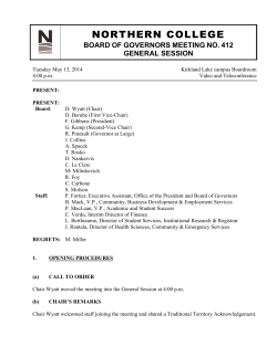 board of governors meeting no. 412 general