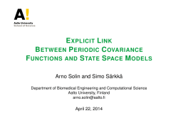 Explicit Link Between Periodic Covariance Functions and State