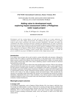 WEDC International Conference Paper