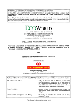 eco world development group berhad circular to