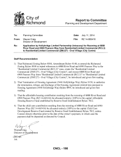 (INTraCorP) for Rezoning at 6888 River Road