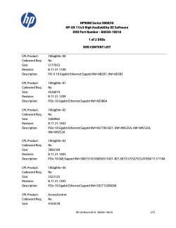 HP9000 Series 9000/IA HP-UX 11iv3 High Availability OE Software