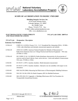 scope of accreditation to iso/iec 17025:2005