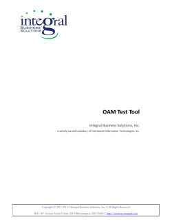 Oracle Access Manager Test Tool Example