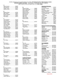 Anaheim Campus District Employees Phone List