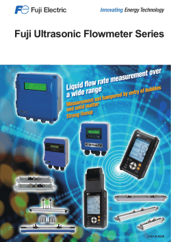 Fuji Ultrasonic Flowmeter Series