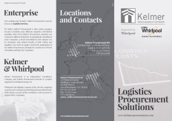 Download our brochure - Kelmer and Whirlpool