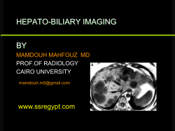 Optimized Hepato-biliary imaging