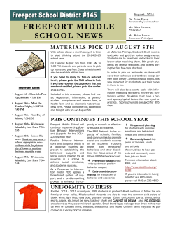 FMS Newsletter - Freeport School District 145