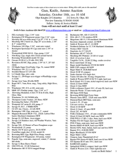 Gun, Knife, Ammo Auction