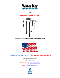 WATER KEY PRODUCTS
