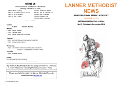Lanner News Letter No. 10 October-Nov 2014