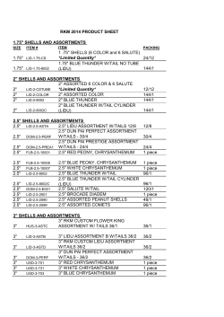 2014 1.3G Product List.