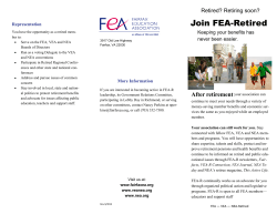 Join FEA-Retired - Fairfax Education Association