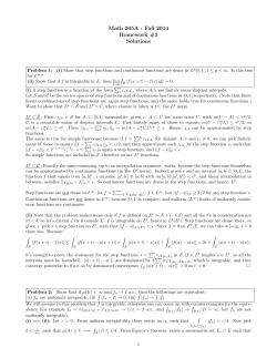Math 205A - Fall 2014 Homework #3 Solutions