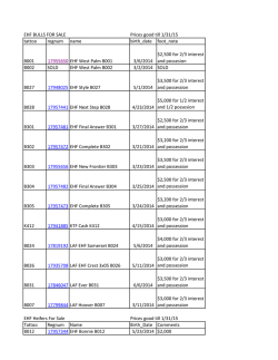 EHF BULLS FOR SALE Prices good till 1/31/15