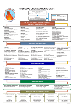 FIRESCOPE ORGANIZATIONAL CHART