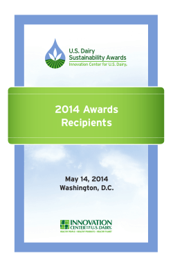 2014 U.S. Dairy Sustainability Awards winners