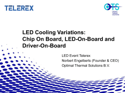 LED Cooling Variations: Chip On Board, LED-On-Board