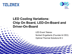 LED Cooling Variations: Chip On Board, LED-On-Board