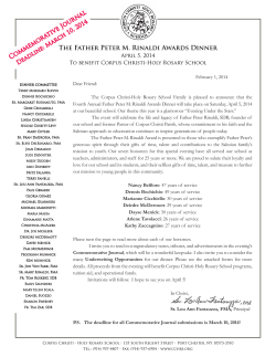 2014 Ad Journal Letter REVISED - The Corpus Christi