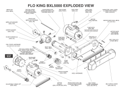 FLO KING BXL5000 EXPLODED VIEW