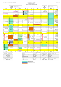 Academic Calendar 2014-2015 - UniKL | Malaysian Institute Of