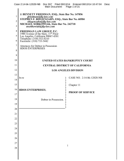 J. BENNETT FRIEDMAN, ESQ., State Bar No. 147056 jfriedman@flg