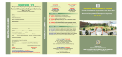 DST Sponsored FDP by Applied Science Department