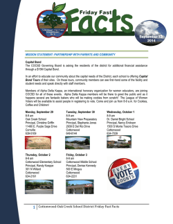 FFF 9 12 14 - Cottonwood Oak Creek School District