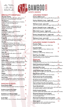 Izakaya Beverage Menu October 28, 2014