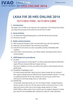LKAA FIR 30 HRS ONLINE 2014