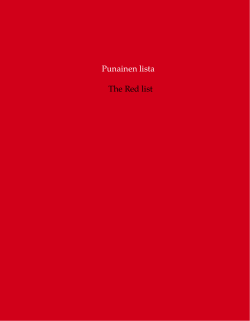 Punainen lista The Red list