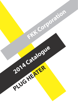 PLUG HEATER FKK Corporation 2014 Catalogue