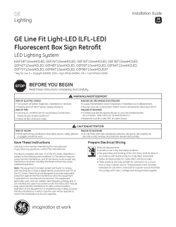 GE LED Signage Lighting Tetra Line Fit Light LED — Installation
