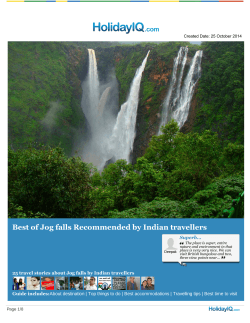 Download Jog Falls Travel guide in PDF format
