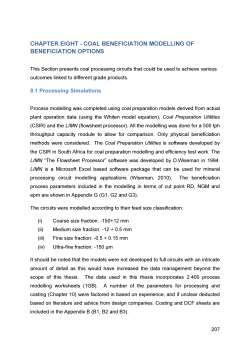 15_CHAPTER EIGHT COAL BENEFICIATION MODELLING OF