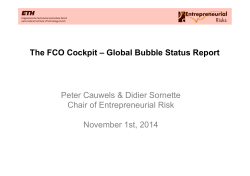 The FCO Cockpit – Global Bubble Status Report