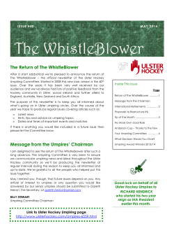 The Whistleblower - May 2014 Edition
