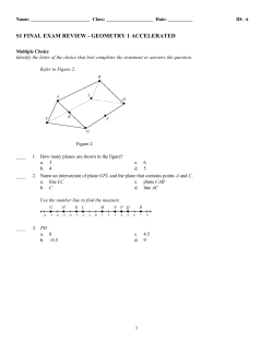 ExamView Pro - S1 Final Review- Geom 1A.tst