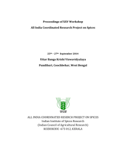 Proceedings of XXV Workshop All India Coordinated