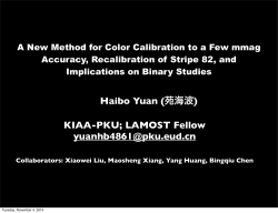 A New Method for Color Calibration to a Few mmag Accuracy, the