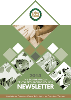click to download - South African Dental Technicians Council