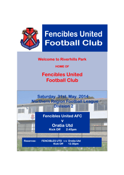 FUFC Programme - Oratia 2014 fixed up (Read-Only)