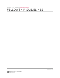 FELLOWSHIP GUIDELINES - The Ohio State Graduate School