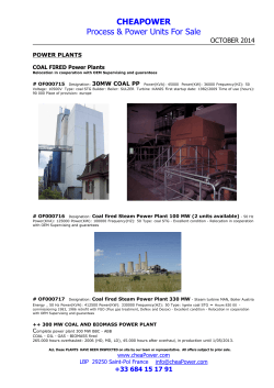 PROCESS AND CHEMICAL PLANTS